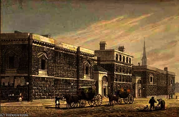 Newgate West View Of Newgate — George Shepherd