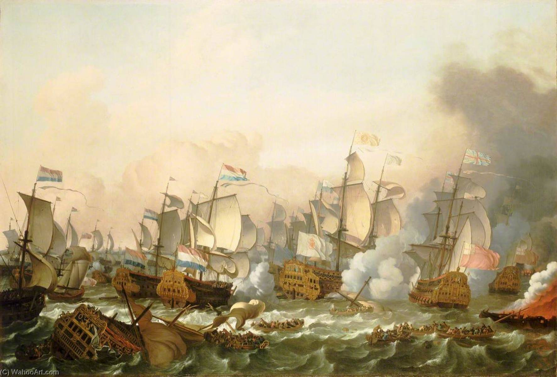 The Battle Of Barfleur, 19 May 1692 — Ludolf Backhuysen I