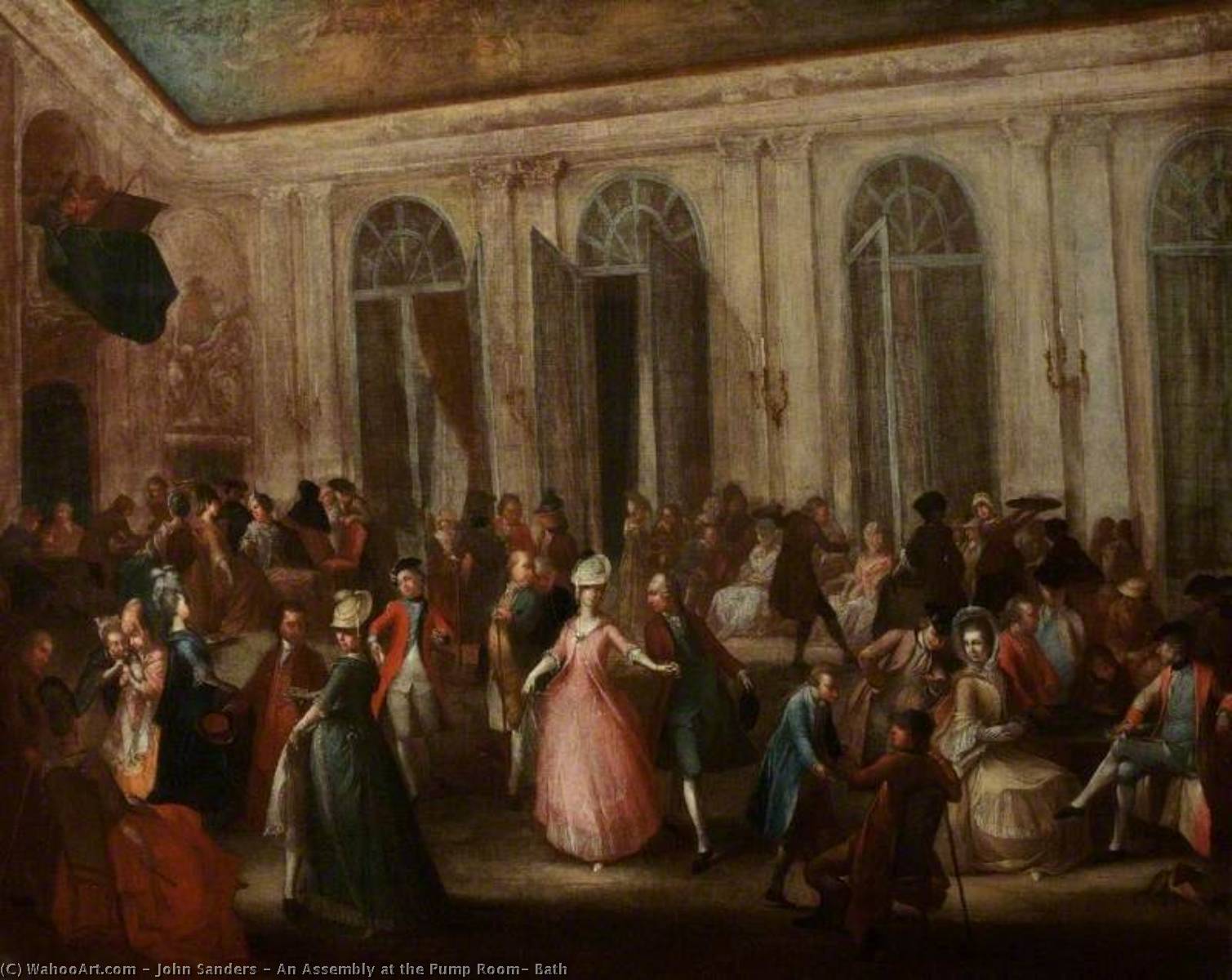 An Assembly At The Pump Room, Bath — John Sanders
