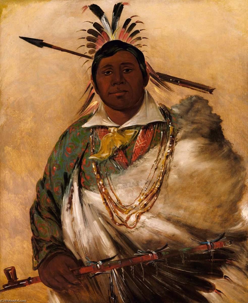 Téh Ke Néh Kee, Black Coat, A Chief — George Catlin