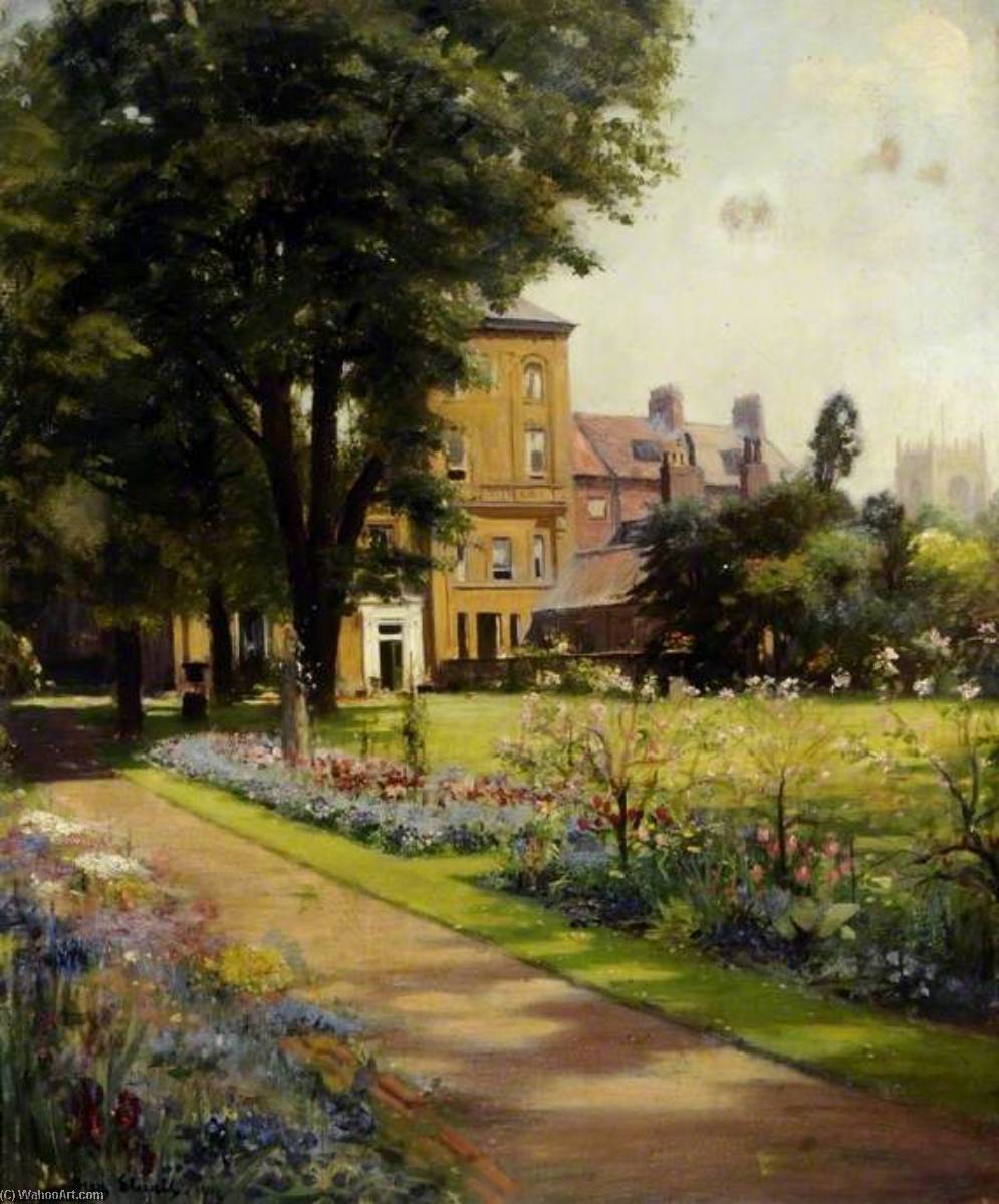 Garden At North Bar House, Beverley, East Riding Of Yorkshire — Frederick William Elwell