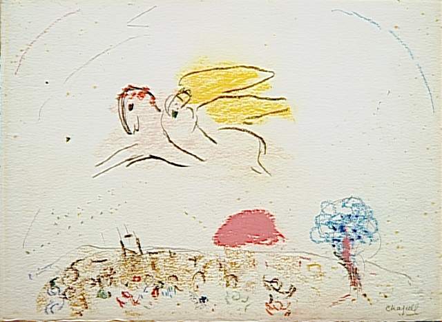 'study To ''song Of Songs Iv''' — Marc Chagall