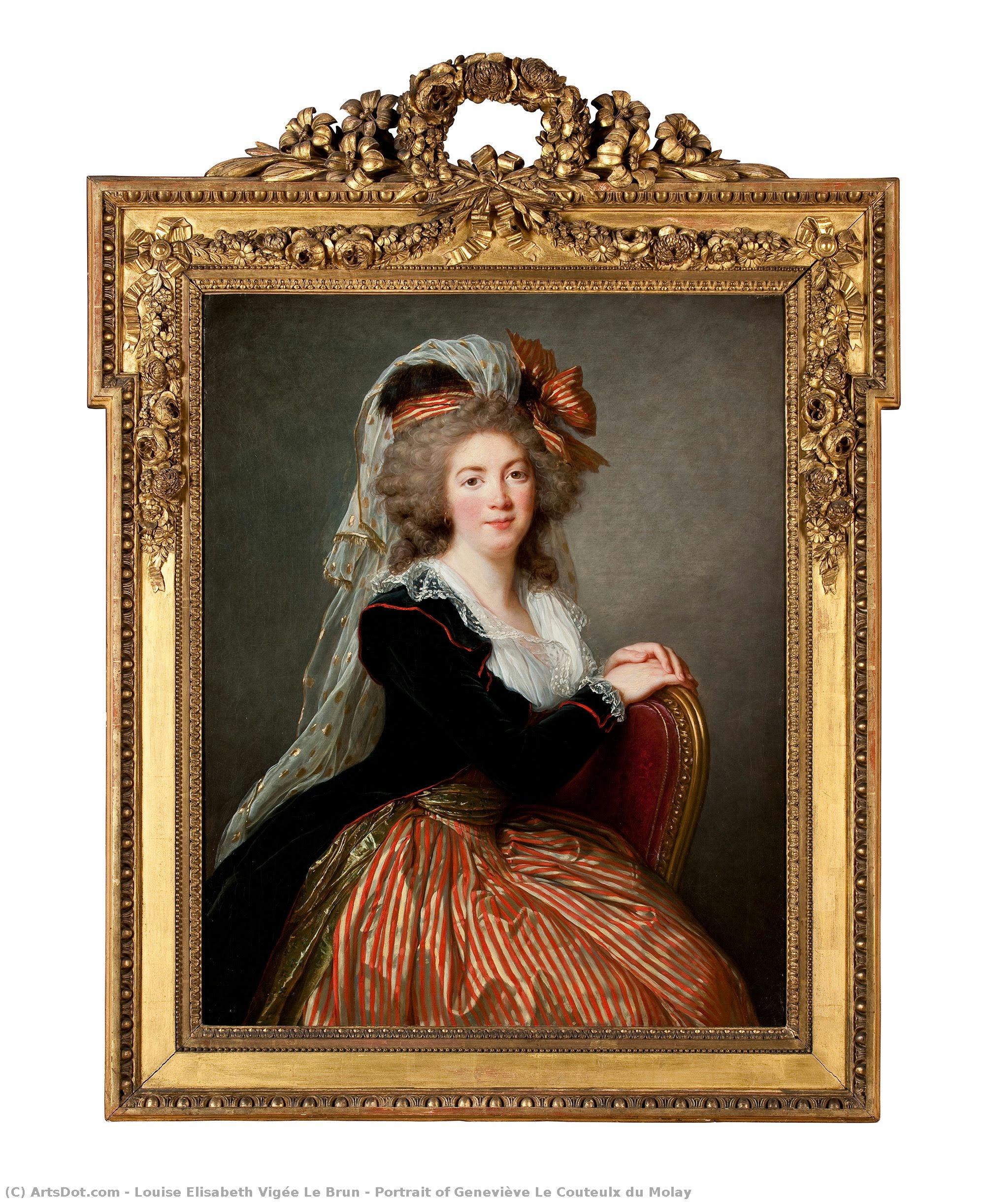 Portrait Of Geneviève Le Couteulx Du Molay — Lujiz Elizabet Vig Le Brun