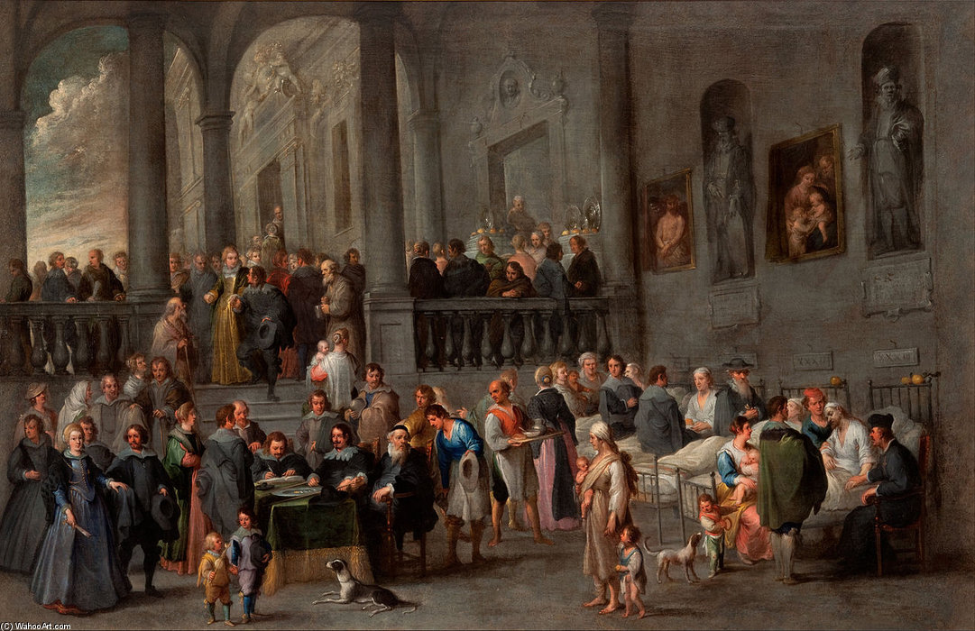 To Visit The Sick — Cornelis De Wael