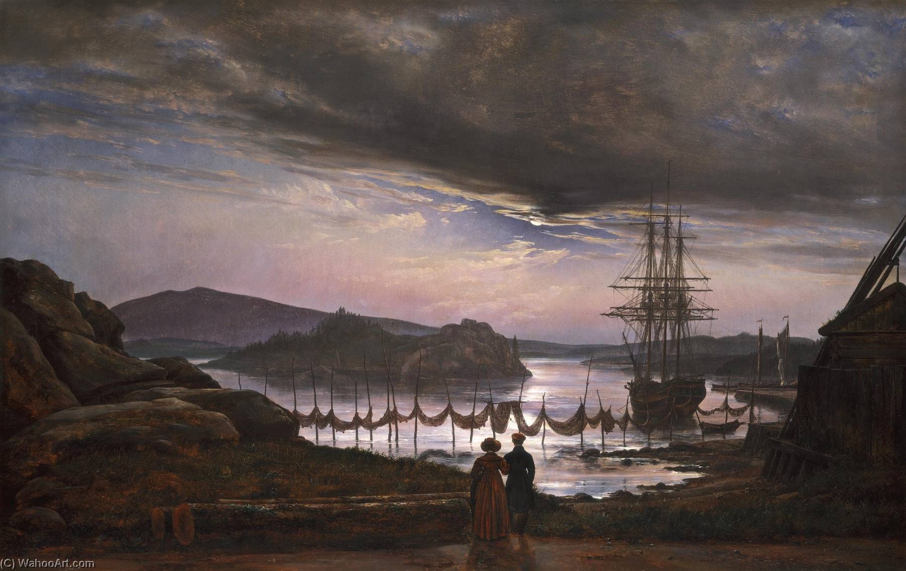View From Vaekero Near Christiania — Johan Christian Claussen Dahl