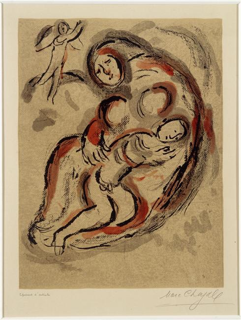 Hagar In The Desert — Marc Chagall