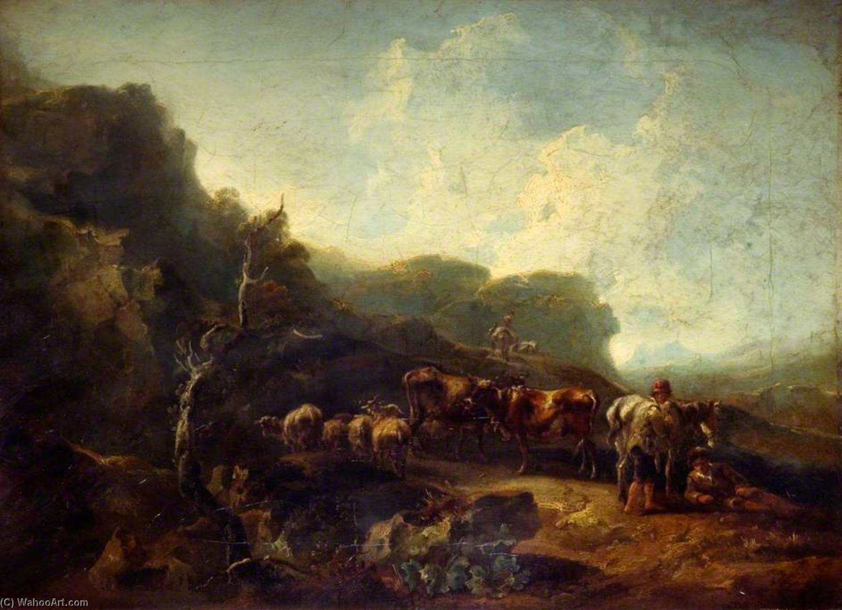 Landscape With Cattle — Samuel Williamson
