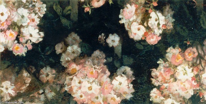 Roze Bloemen — ヤコブス・ファン・ローイ