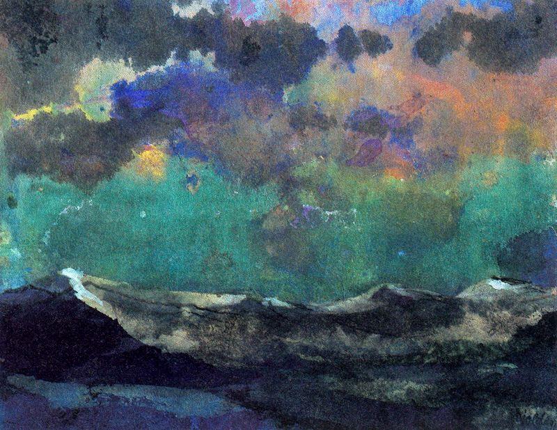 Dark Sea (green Sky) — エミール・ノールデ