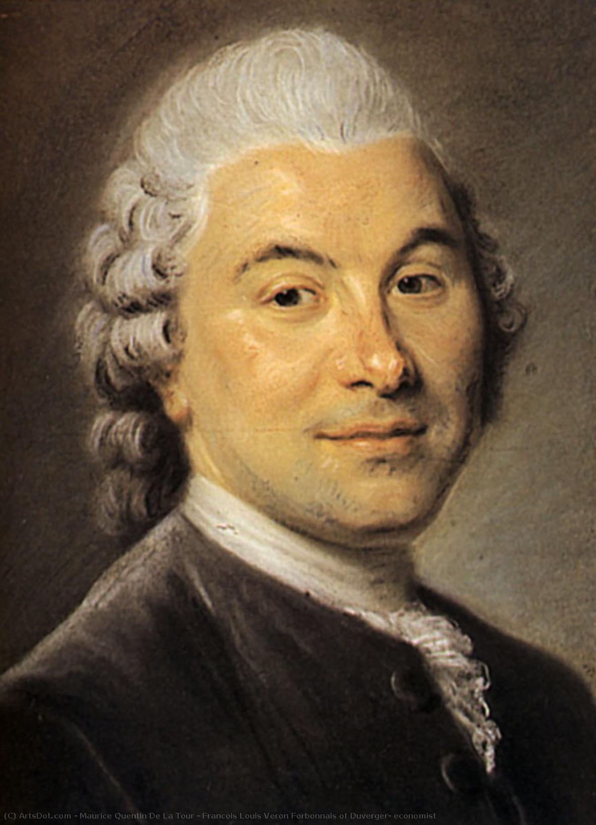 Francois Louis Veron Forbonnais Of Duverger, Economist — Maurice Quentin De La Tour