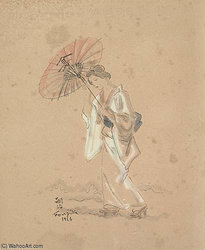 Femme Avec Parasol — Léonard Tsuguharu Foujita