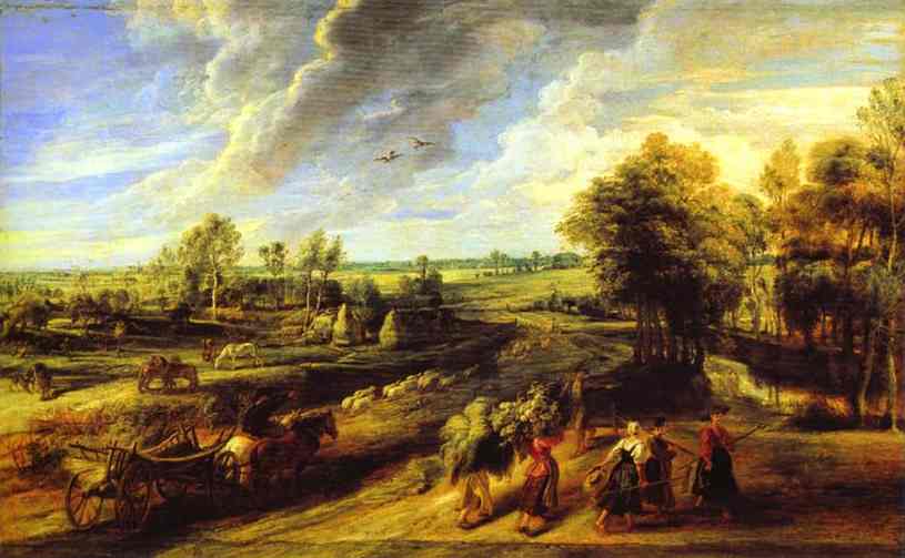 Return Of The Peasants From The Fields — Peter Paul Rubens