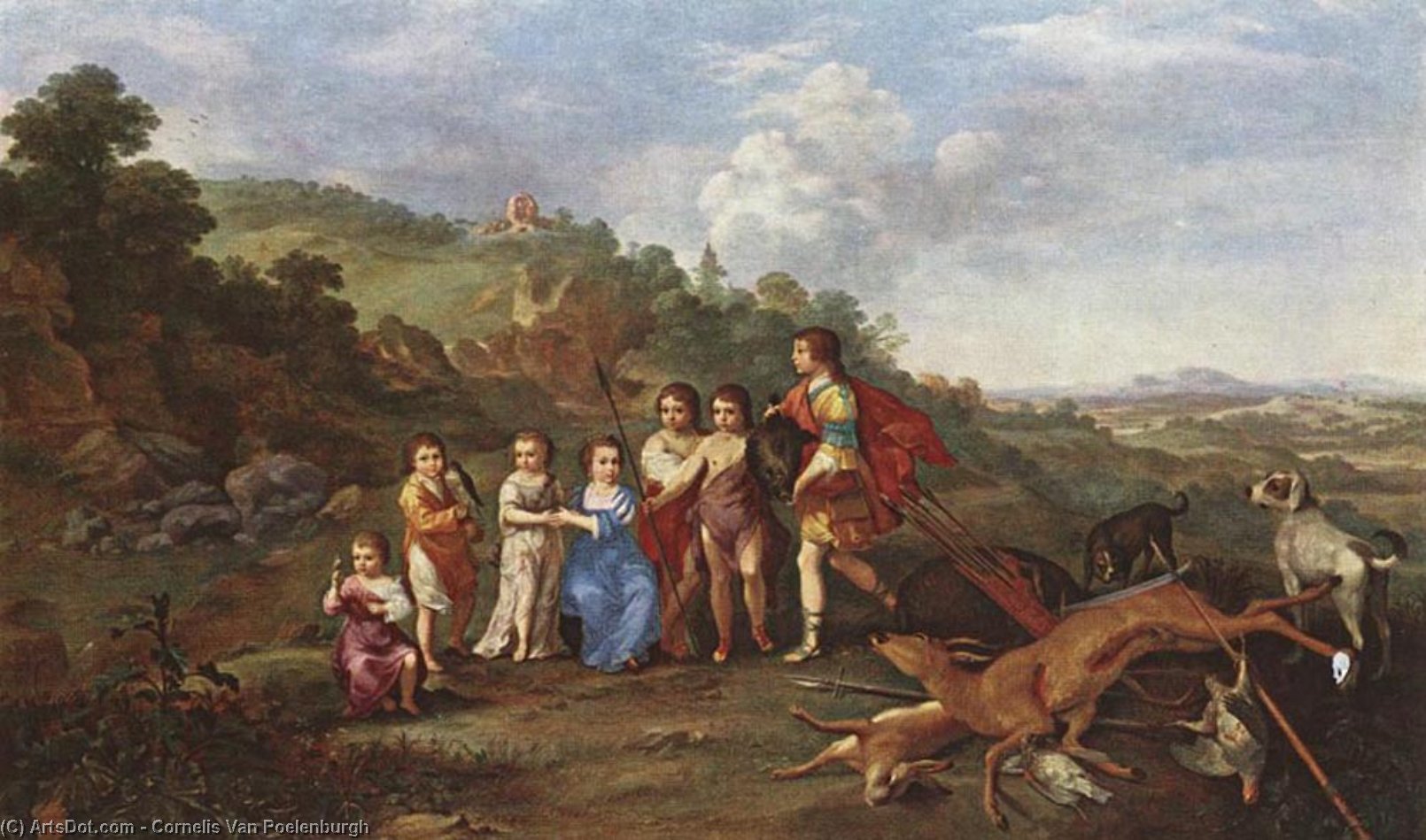 Children Of Frederick V Prince Elector Of Pfalz And King Of Bohemia — Cornelis Van Poelenburch