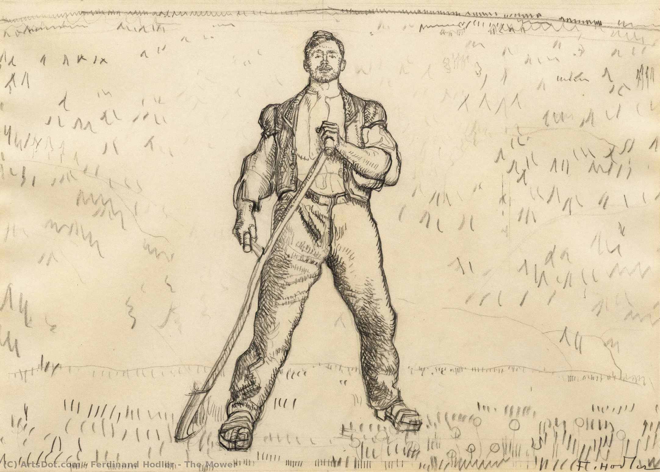 The Mower — Ferdinand Hodler
