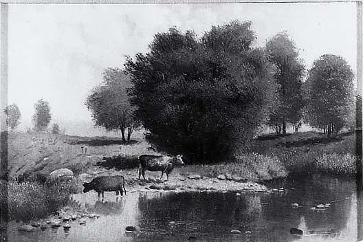 Landscape Near Romeo, (painting) — William Woodruff Gibbs