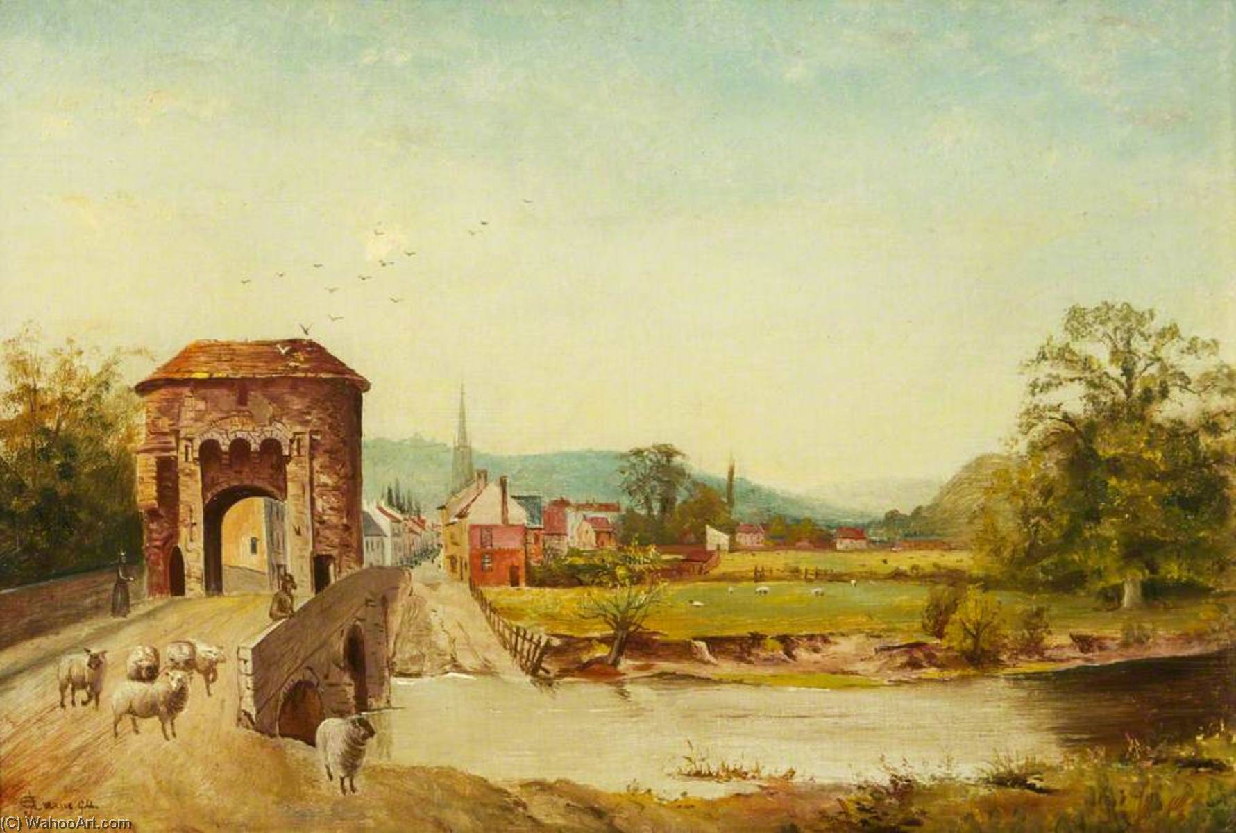 Monnow Bridge And Chippenham — John Arthur Evans