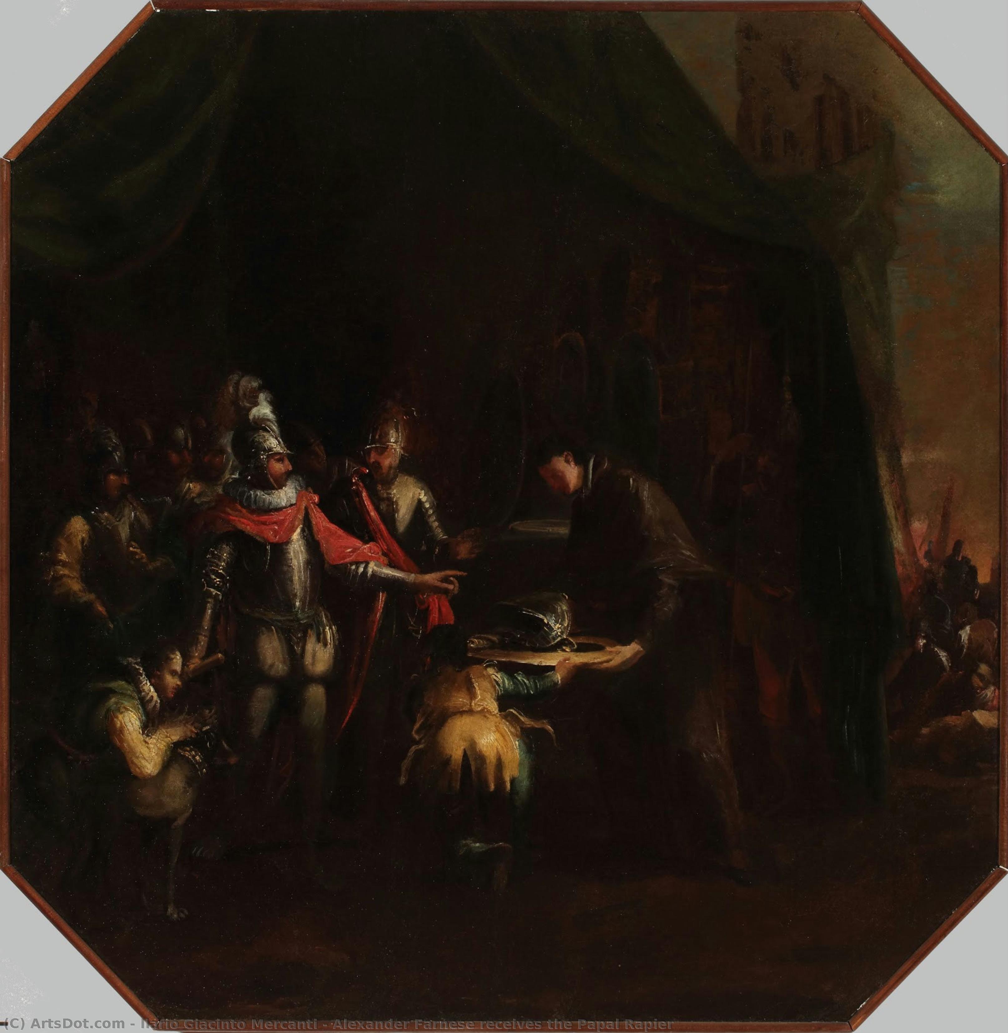 Alexander Farnese Receives The Papal Rapier — Ilario Giacinto Mercanti