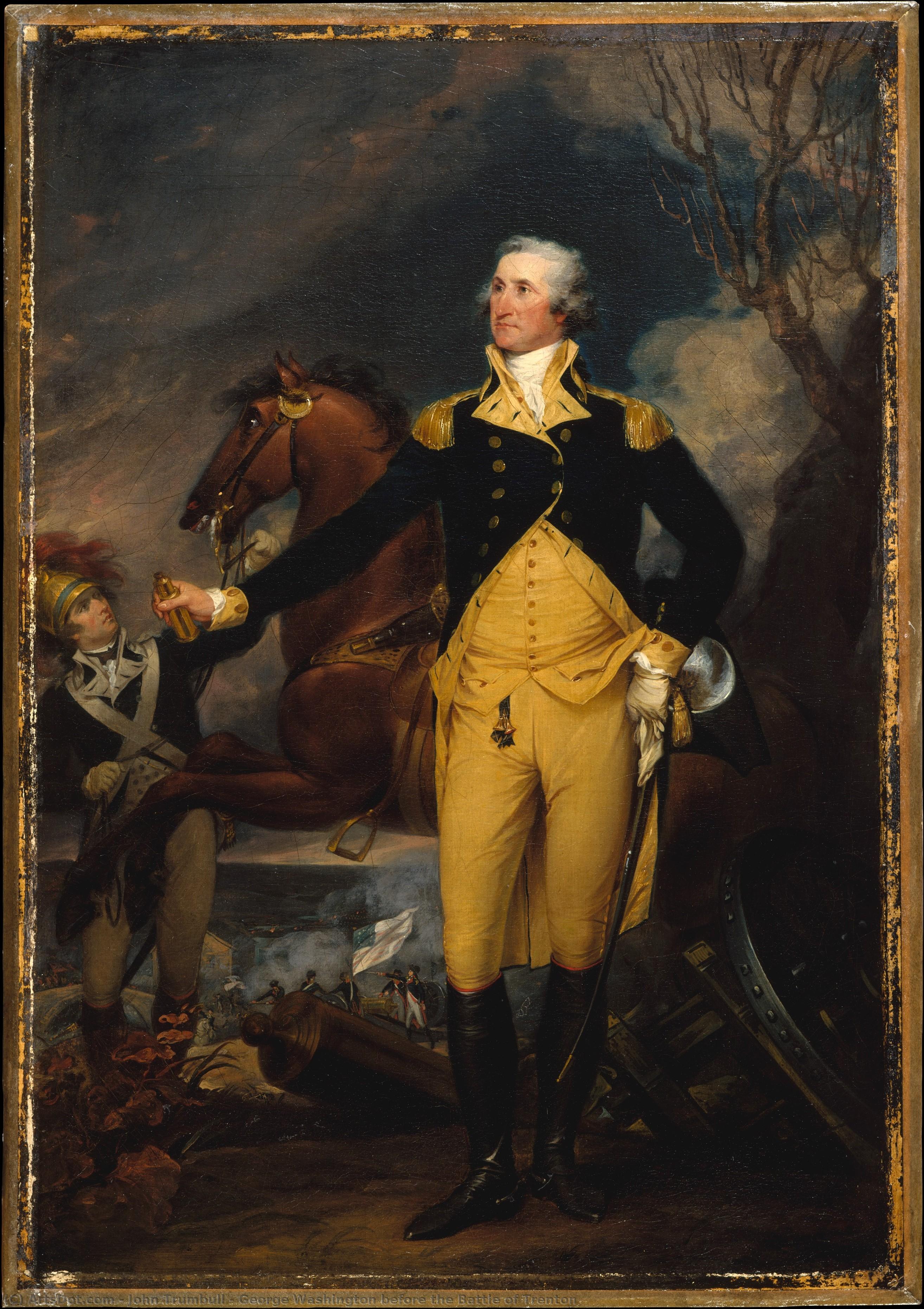 George Washington Before The Battle Of Trenton — Džon Trambl