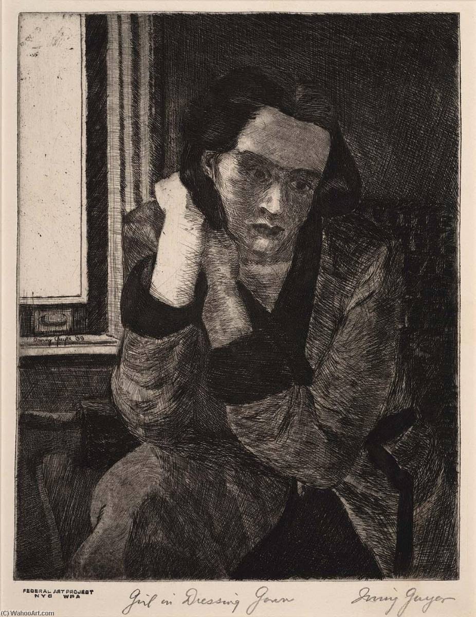 Girl In Dressing Gown — Irving Guyer