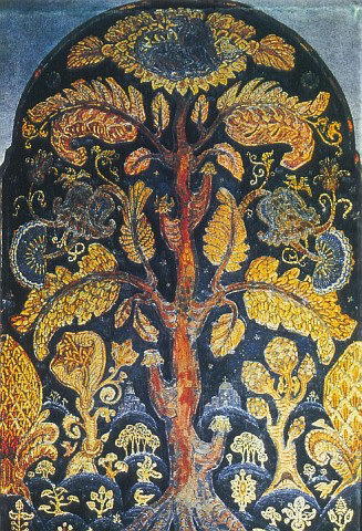 Sketch Of Mosaic To The Monument To Kuinji — Nicholas Roerich