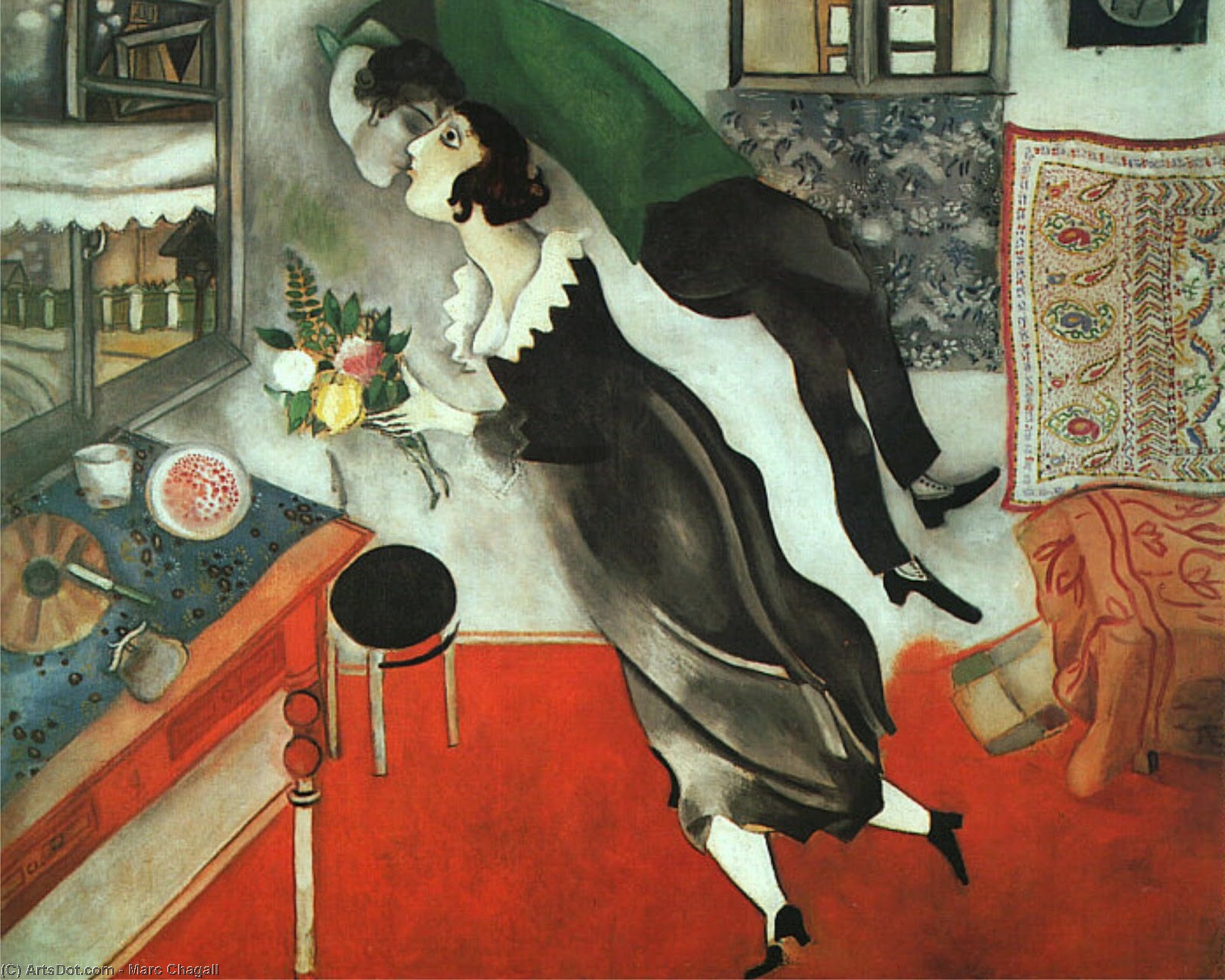 The Birthday, Oil On Canvas, Moma Ny — Marc Chagall