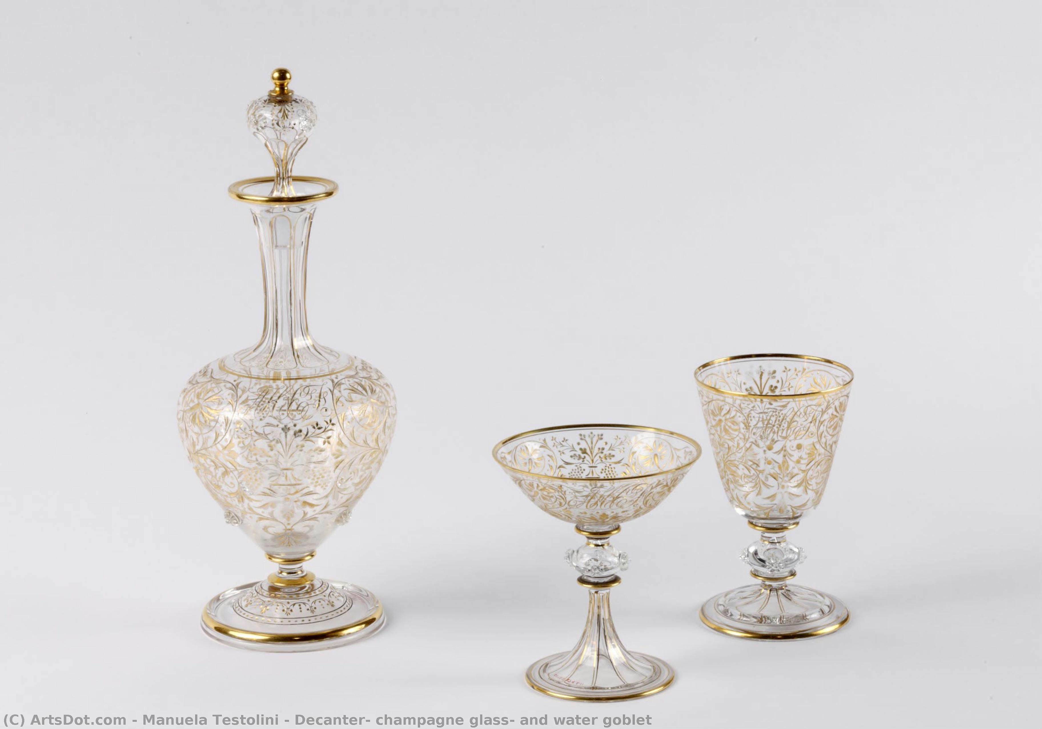 Decanter, Champagne Glass, And Water Goblet — Manuela Testolini