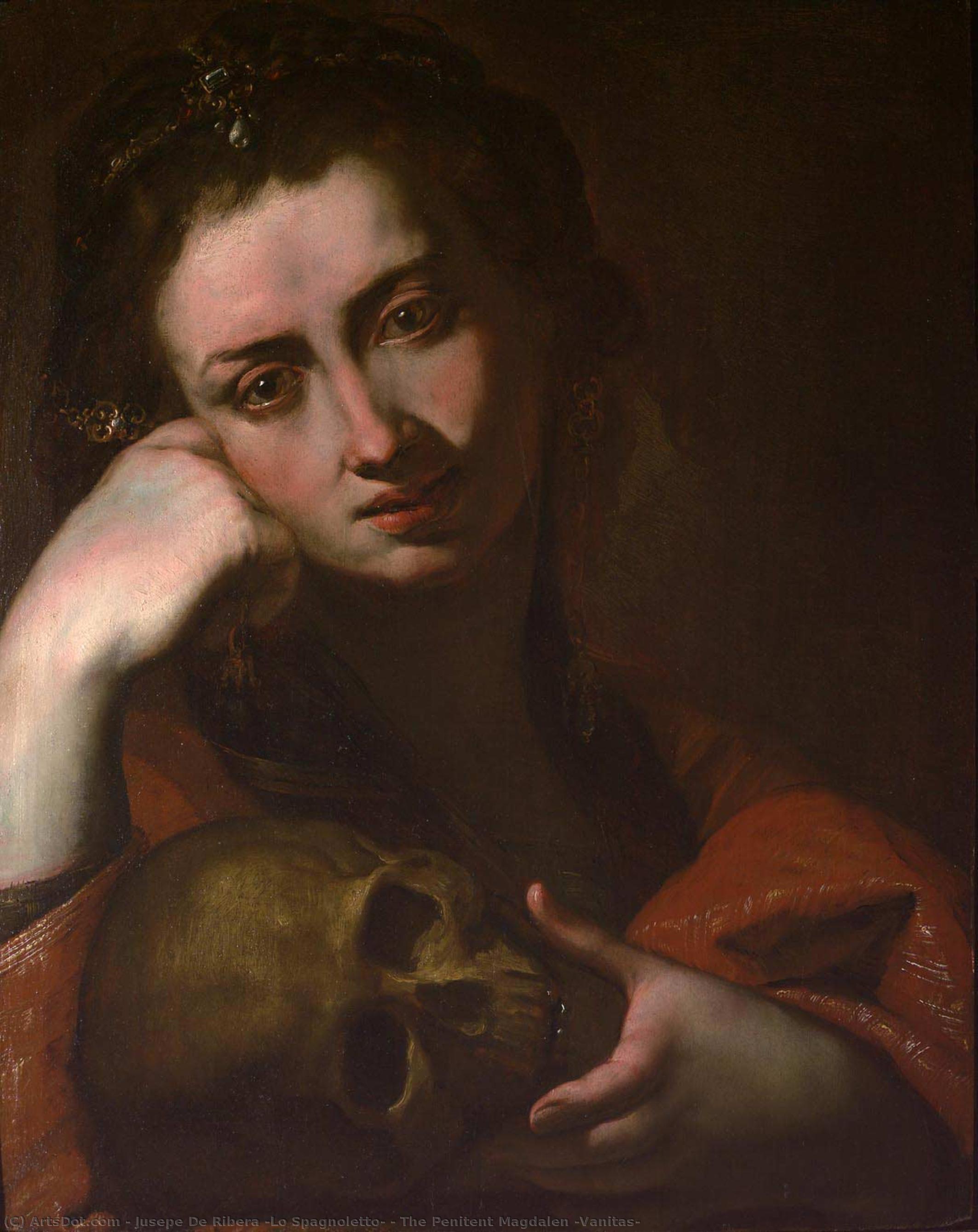 The Penitent Magdalen (vanitas) — Jusepe De Ribera