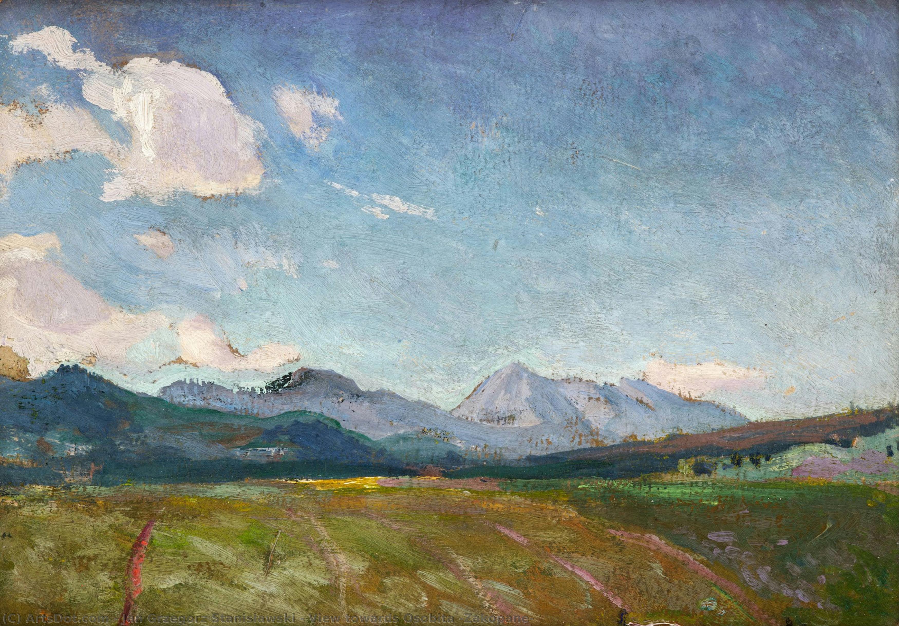 View Towards Osobita (zakopane) — Jan Grzegorz Stanisławski