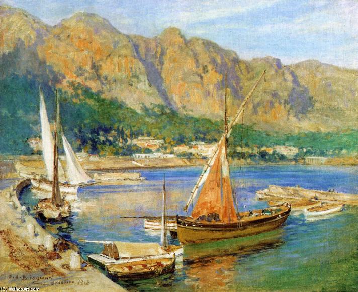 Sailboats, South Of France — Frederick Arthur Bridgman