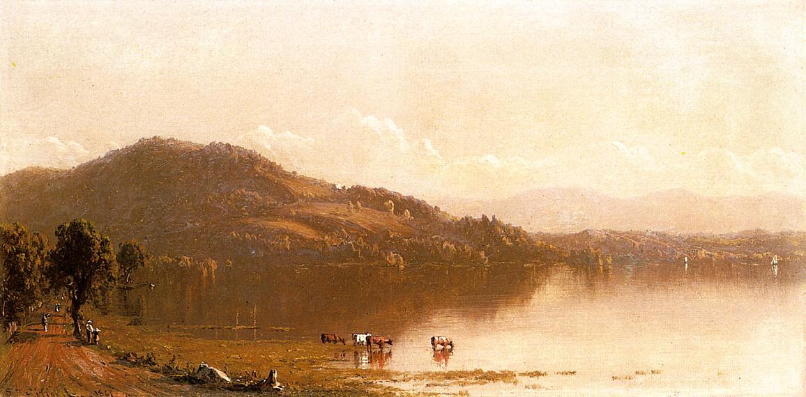 Mt. Merino O The Hudson Near Olana — Sanford Robinson Gifford