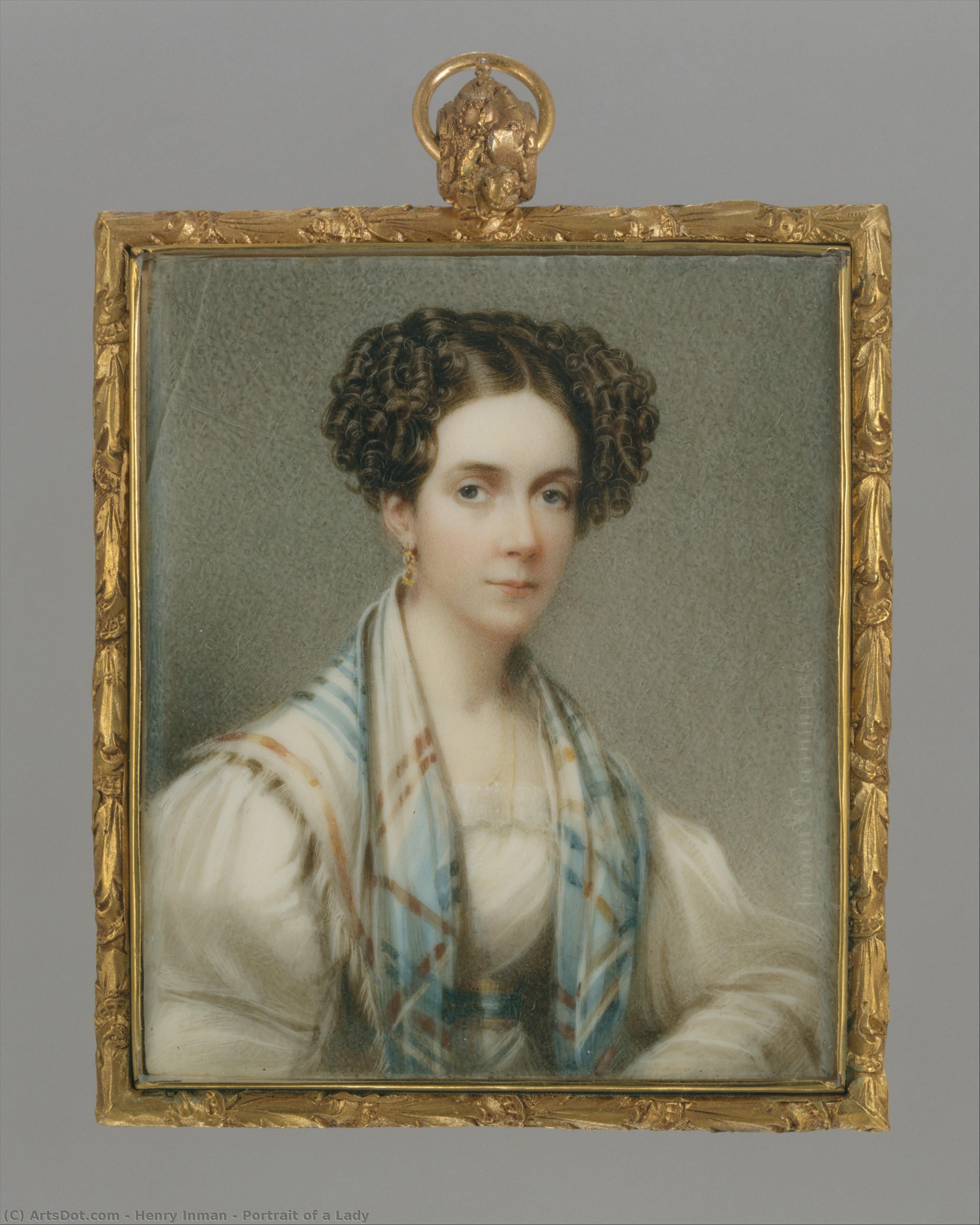 Portrait Of A Lady — Henry Inman