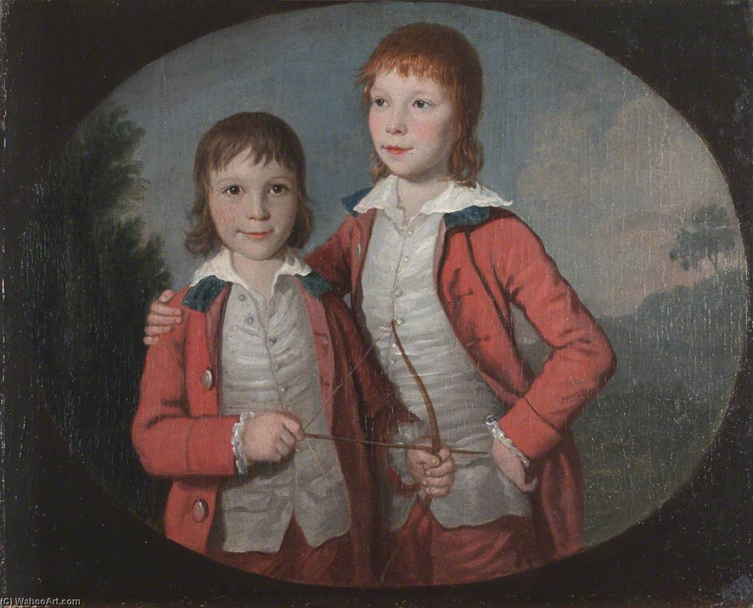 Portrait Of Two Boys (perhaps The Two Elder Sons Of John Francis Erskine, Later 7th Earl Of Mar) — David Allan