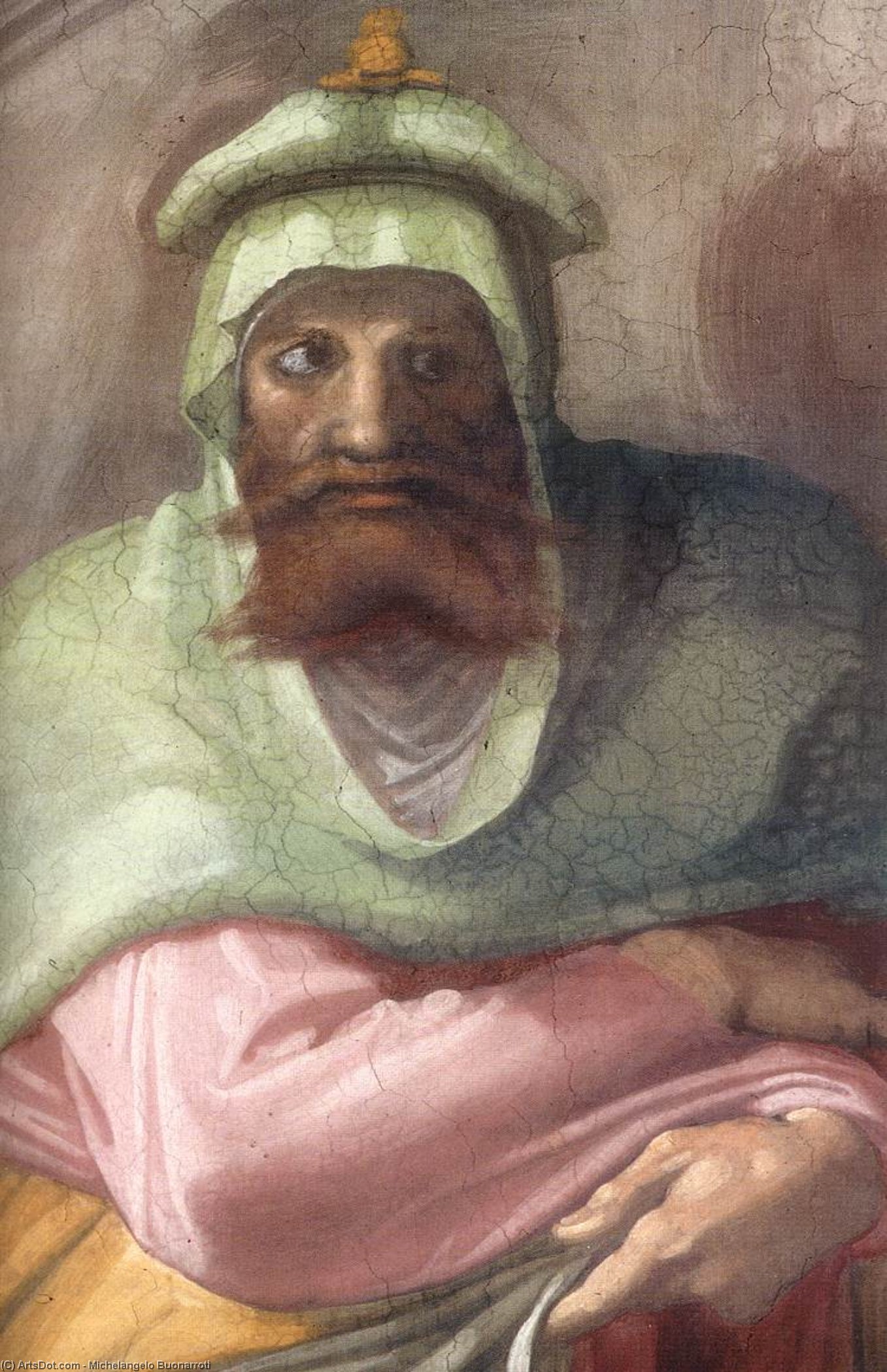 Jesse - David - Solomon (detail) — Michelangelo Buonarroti