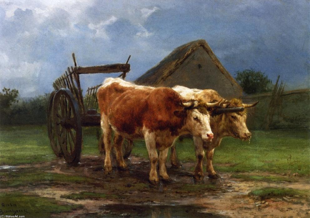 Oxen Pulling A Cart — Rosa Bonheur