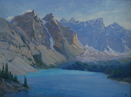 Sunset Hour Ten Peaks, (painting) — Mary Agnes Yerkes