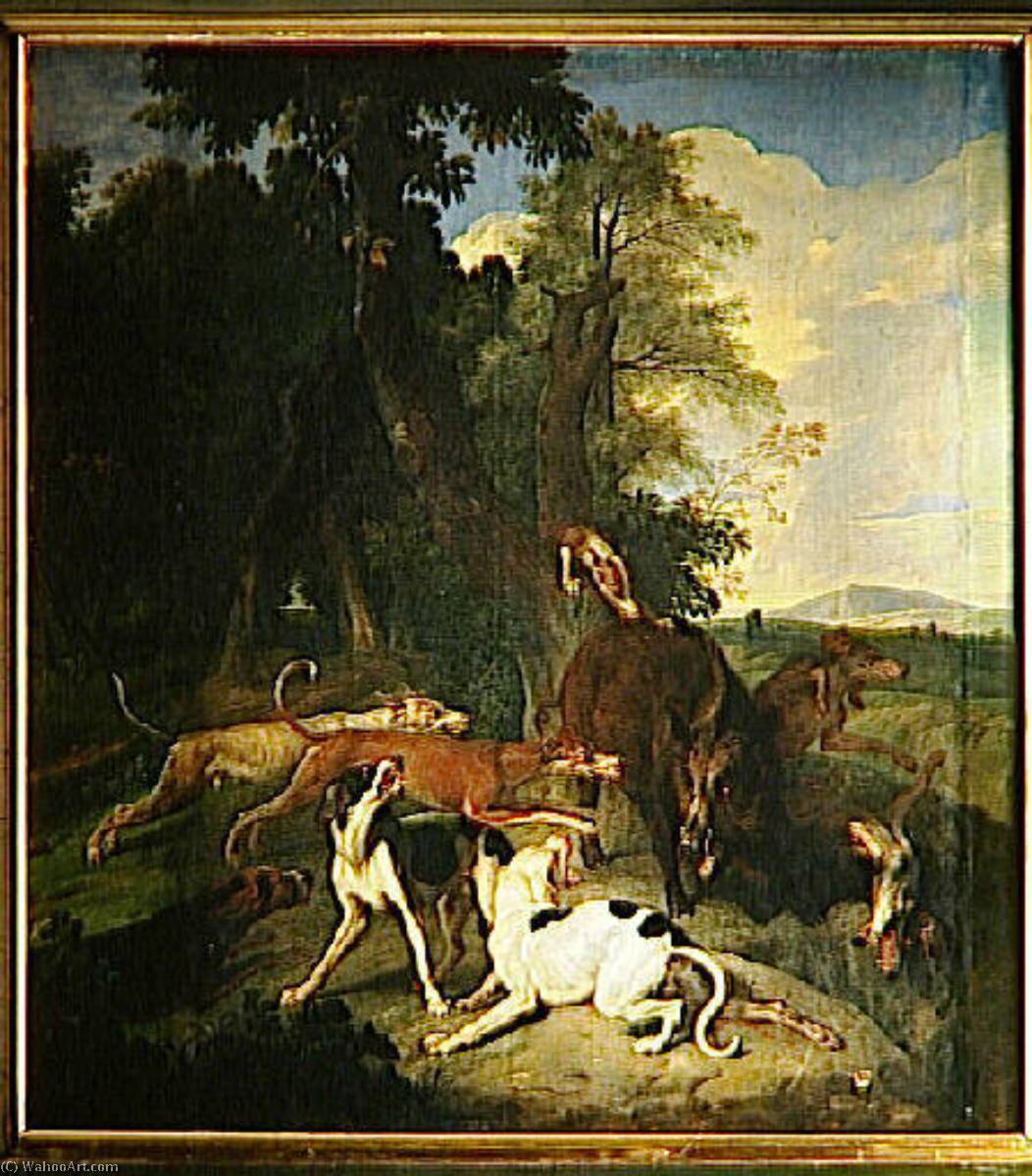 Sanglier Faisant Tête Au Chien (sic) — Alexandre François Desportes