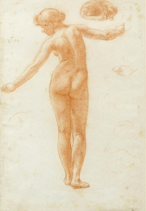 Study Of A Female Nude For 'the Queen Of Sheba's Visit To King Solomon' — Sir Edward John Poynter
