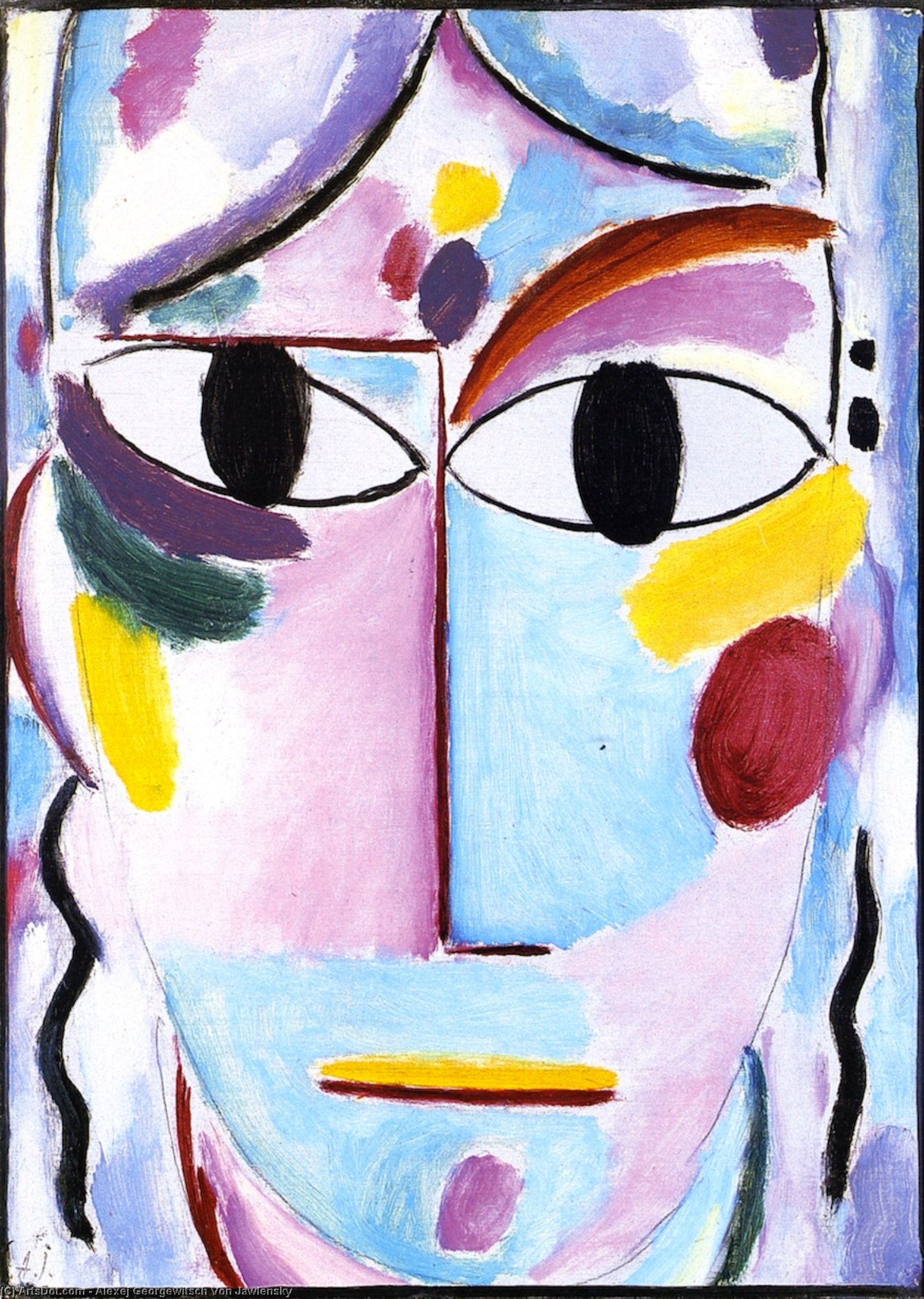 Savior's Face: Head With Open Eyes — Alexej Von Jawlensky