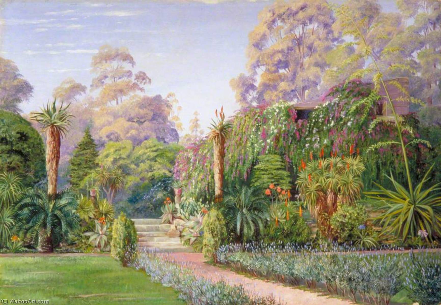 Scene In Dr Atherstone's Garden, Grahamstown — Marianne North
