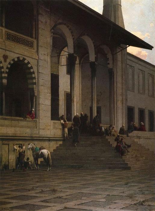 Entrance Of The Yeni-djami Mosque In Constantinople — Alberto Pasini