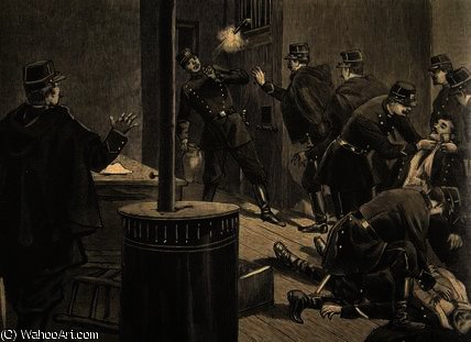 Etievant, The Anarchist Shoots From The Grate — Oswaldo Tofani