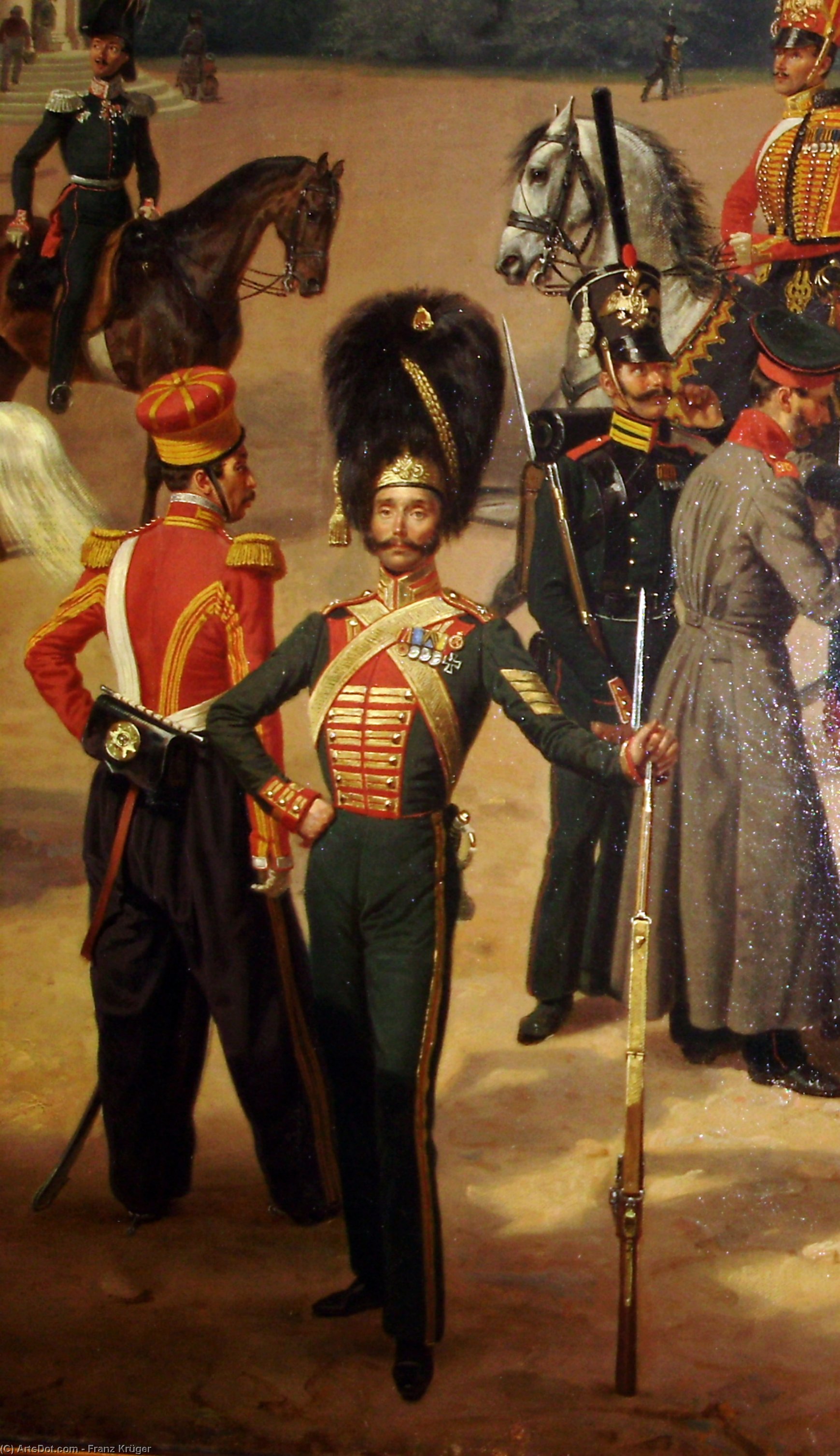 Russian Guards At Tsarskoye Selo In (18321) — Franz Krüger