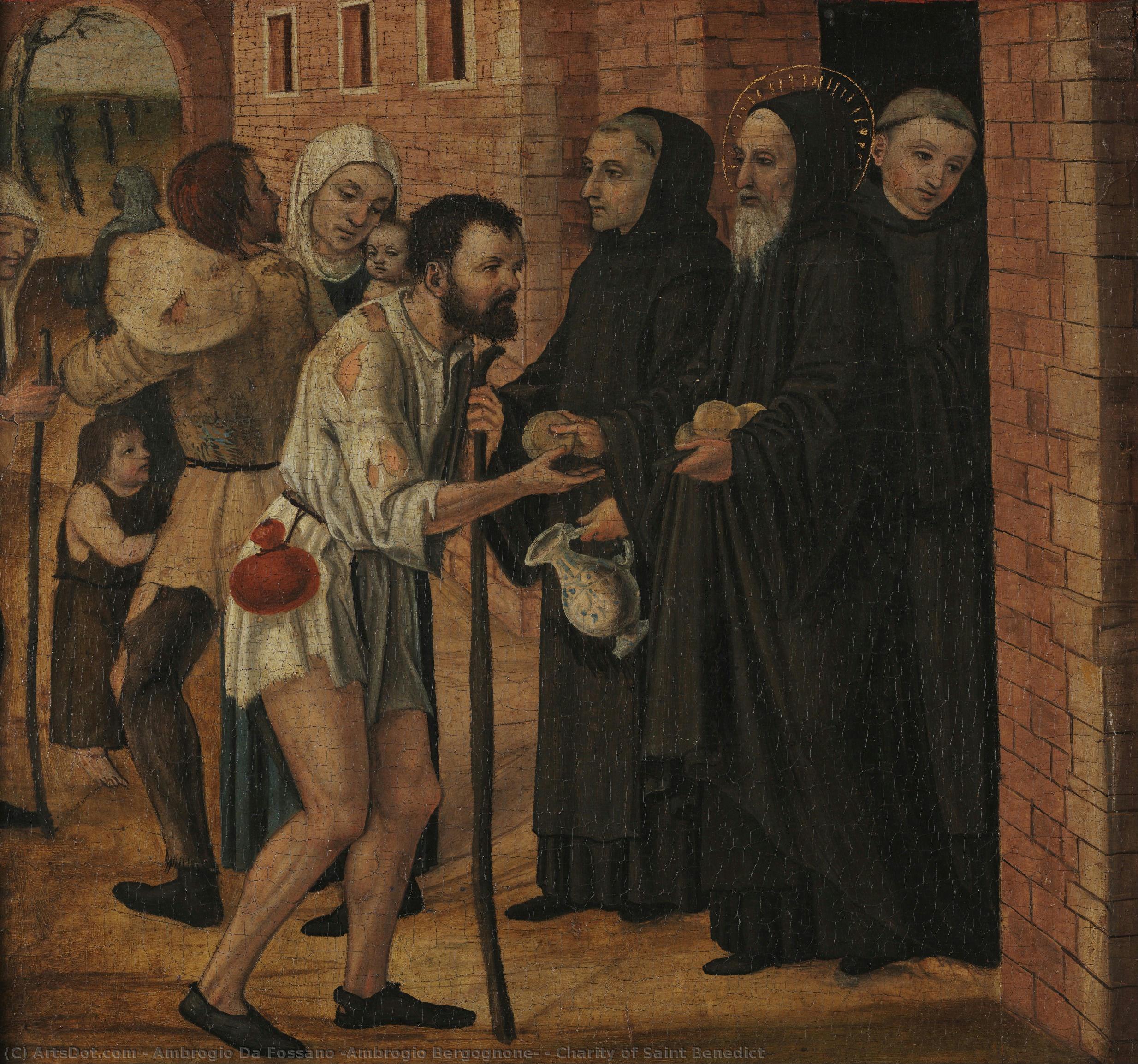 Charity Of Saint Benedict — Ambrogio Da Fossano (ambrogio Bergognone)