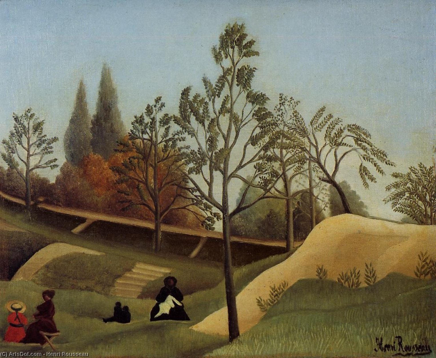 View Of The Fortifications — Henri Julien Félix Rousseau (le Douanier)