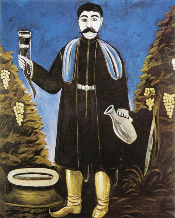 Prince With A Horn Of Wine — Niko Pirosmani