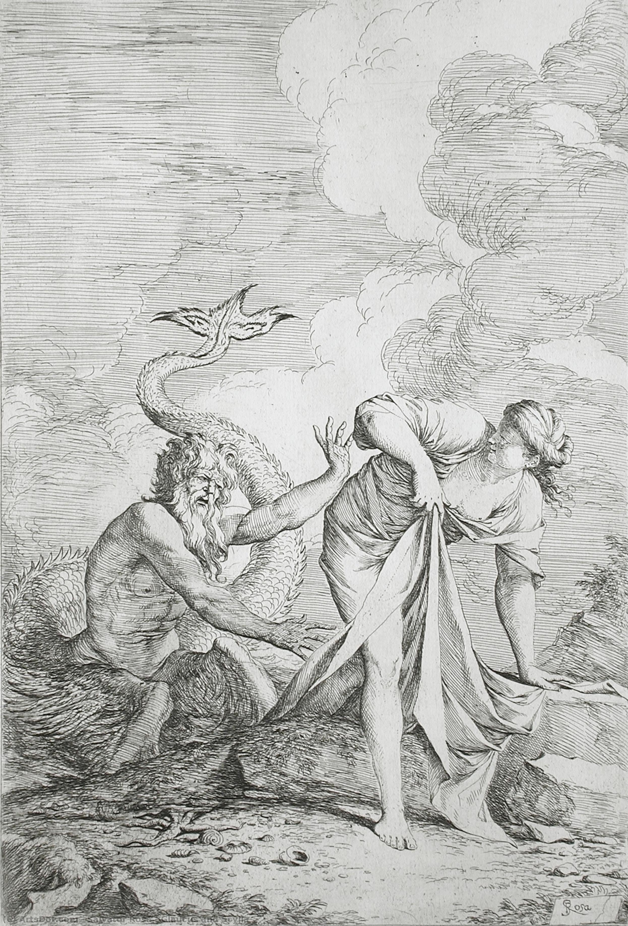 Glaucus And Scylla — Салватор Роса