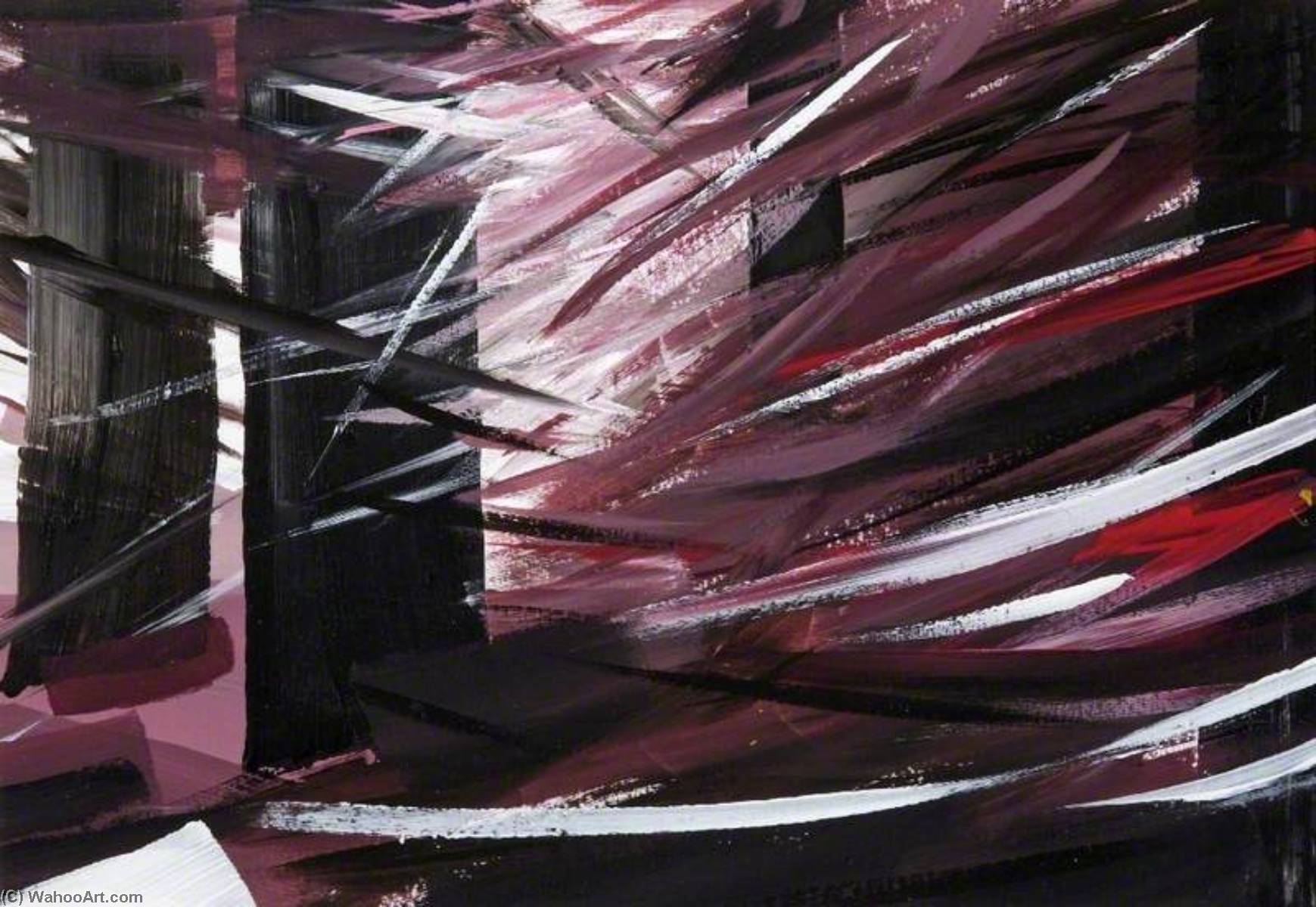 Bear Tracks (polyptych, Panel 7 Of 8) — Esther Tyson