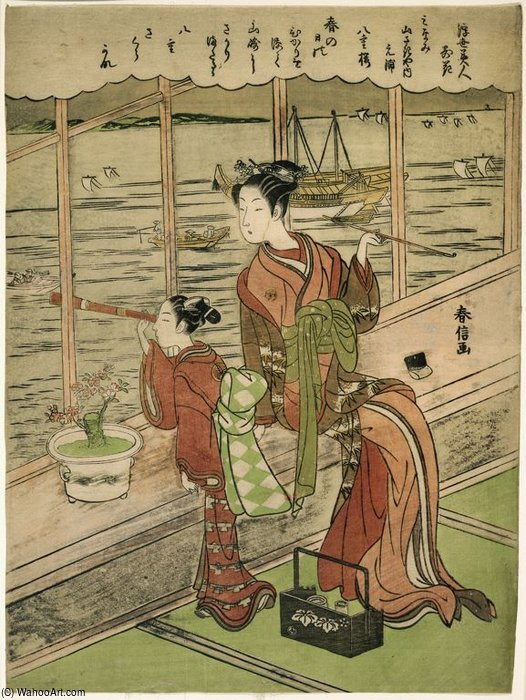 Flowers Of Beauty In The Floating World — Suzuki Harunobu