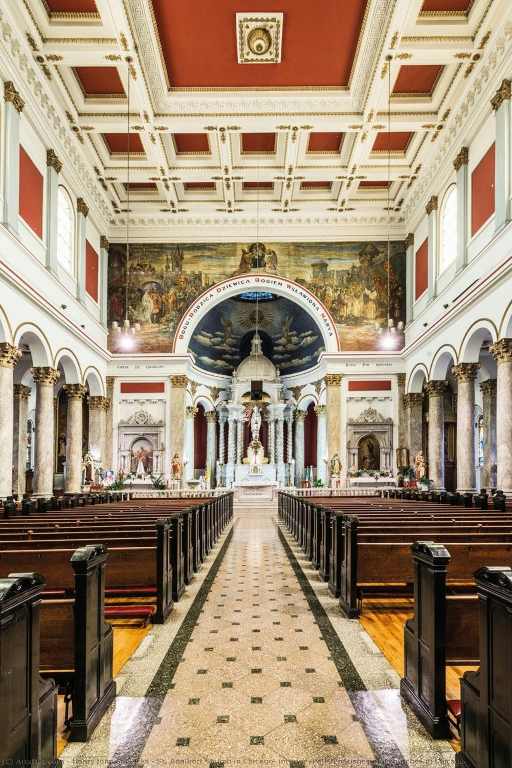 St. Adalbert Church In Chicago, Interior [polish Parishes And Churches In Chicago] — Henry John Schlacks