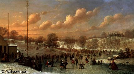 Skating Scene, Central Park — Johann Mongles Culverhouse